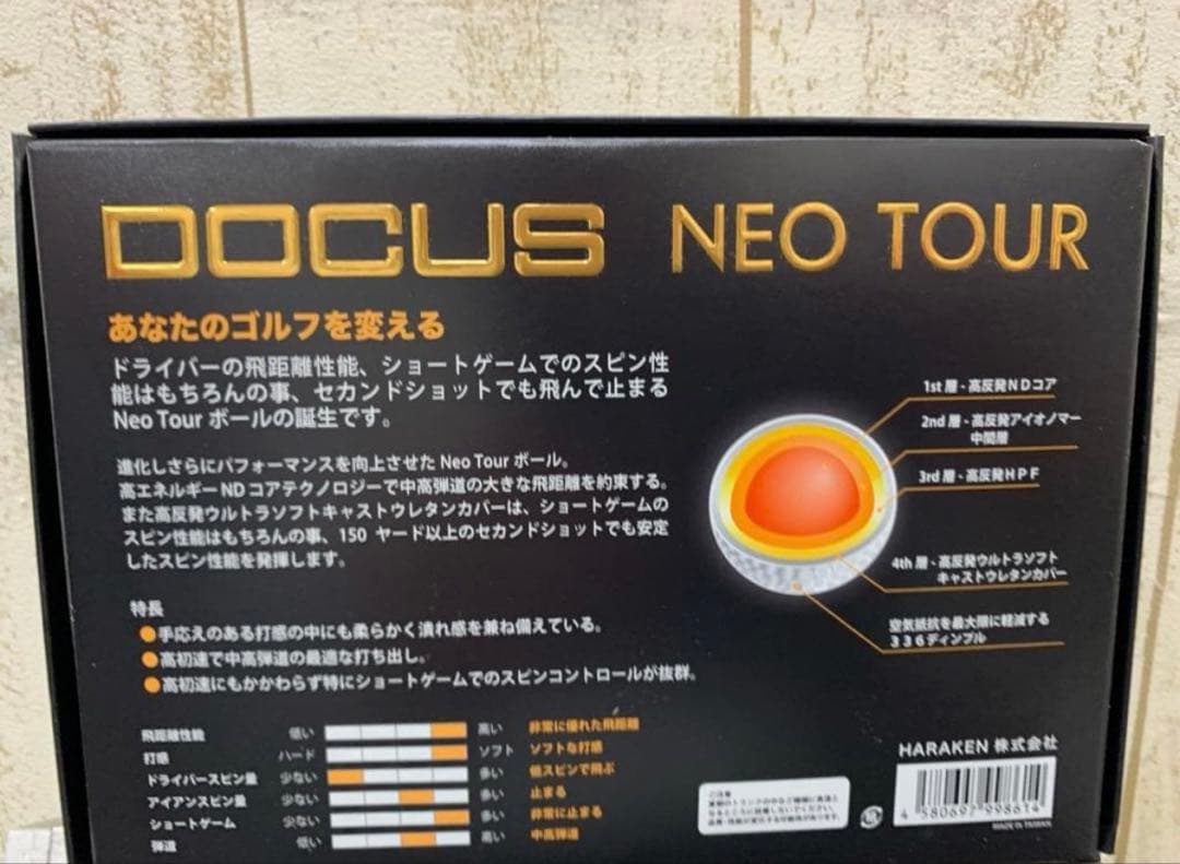 DOCUS NEO TOUR ゴルフボール 1ダース×6