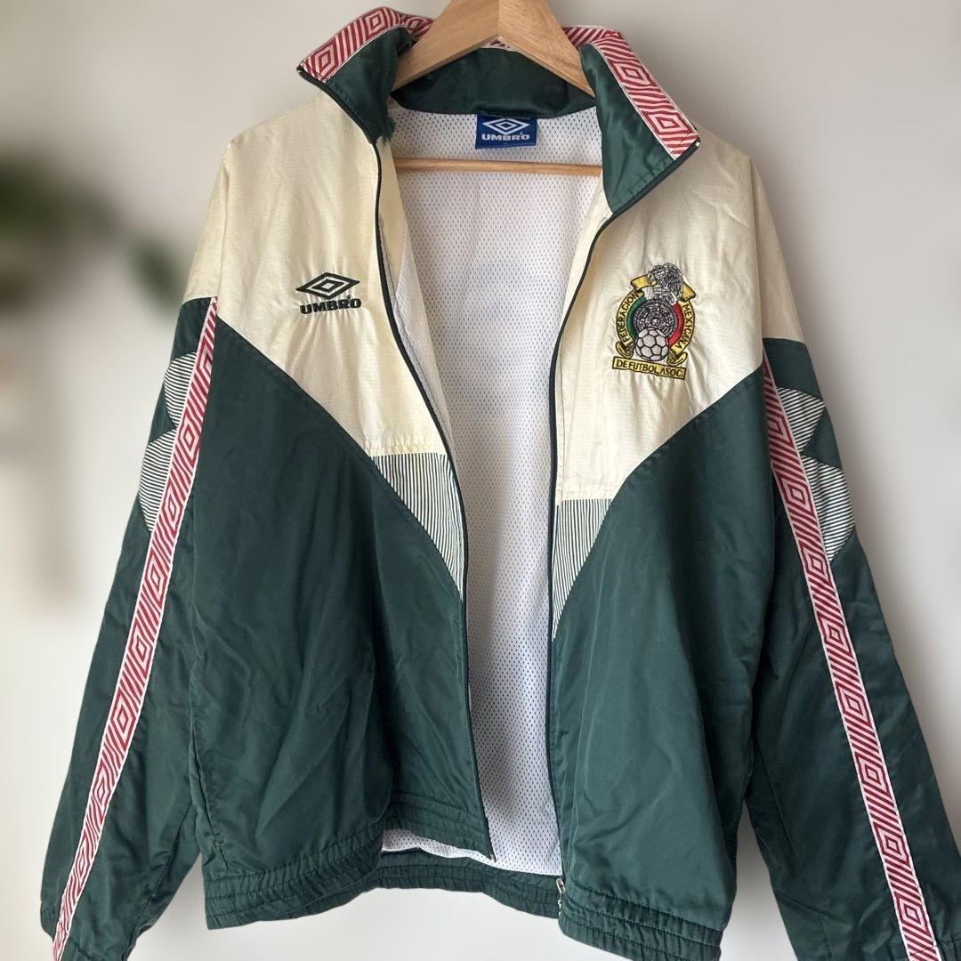 【希少】UMBRO メキシコ代表 サッカー90s ウインドブレーカー　M 上下