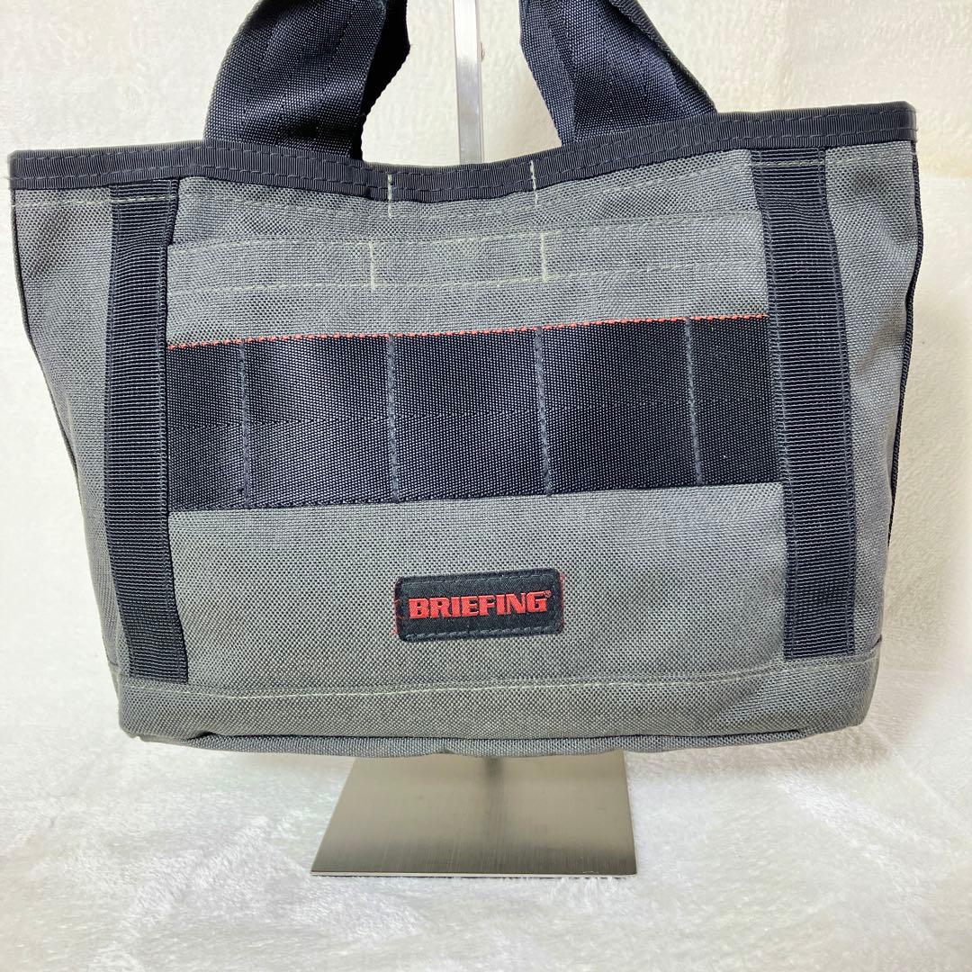 【美品】 BRIEFING サンデーカートバッグ ゴルフバッグ グレー