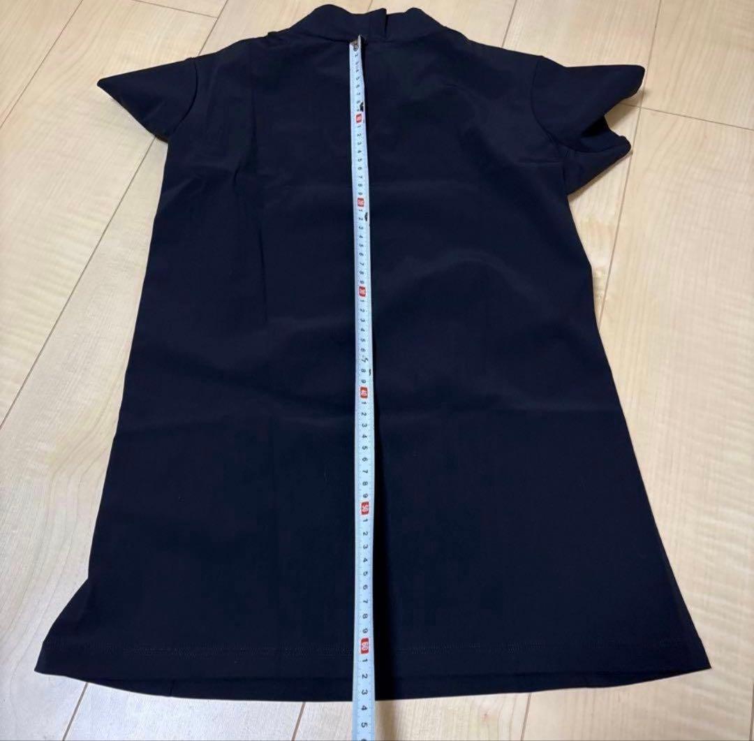 DESCENTE デサント　ゴルフ　モックネックシャツ【UV】　L 黒　春夏