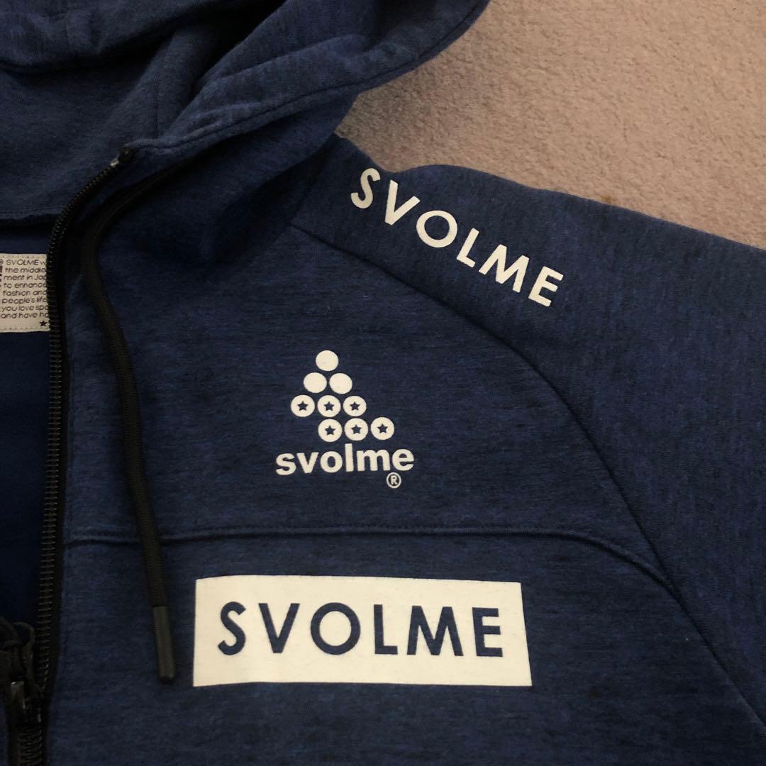 スボルメ SVOLME パーカー　ブルー　Mサイズ　ロングパーカー