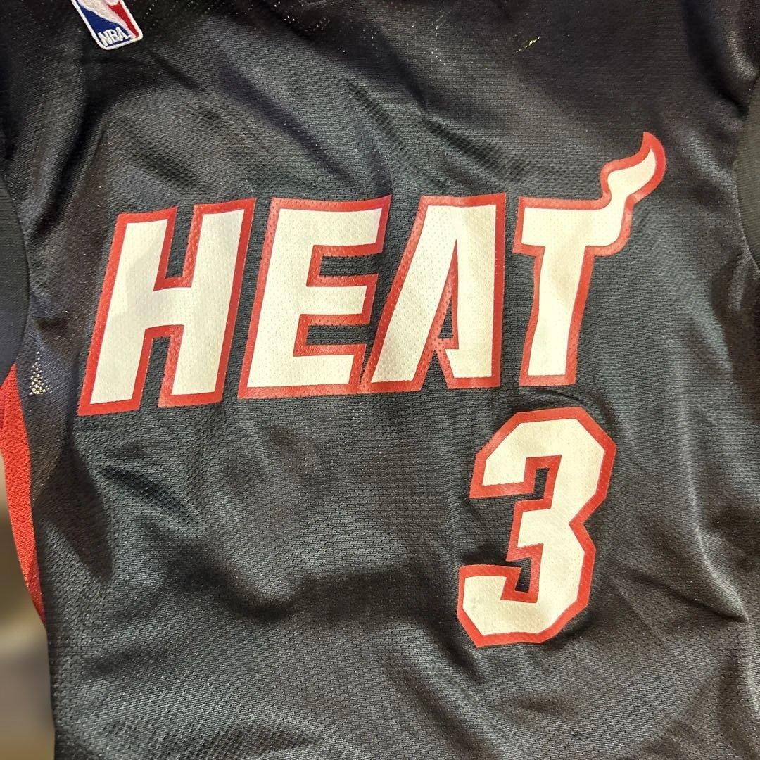 #634 HEAT ビブス　ユニフォーム　バスケ　3番　WADE Ｓ　古着