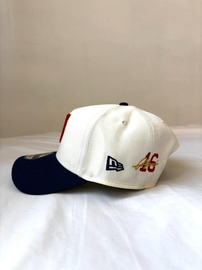 大谷翔平限定版 WBC侍ジャパン2026公式キャップ クリーム/ネイビー調整可能