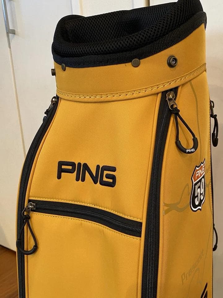未使用　Pingピン　イエロー 軽量 カートバッグ ゴルフバッグ　キャディバッグ