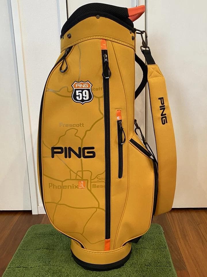 未使用　Pingピン　イエロー 軽量 カートバッグ ゴルフバッグ　キャディバッグ