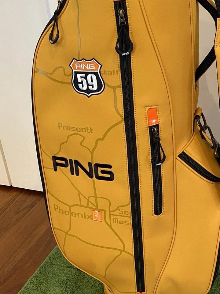 未使用　Pingピン　イエロー 軽量 カートバッグ ゴルフバッグ　キャディバッグ