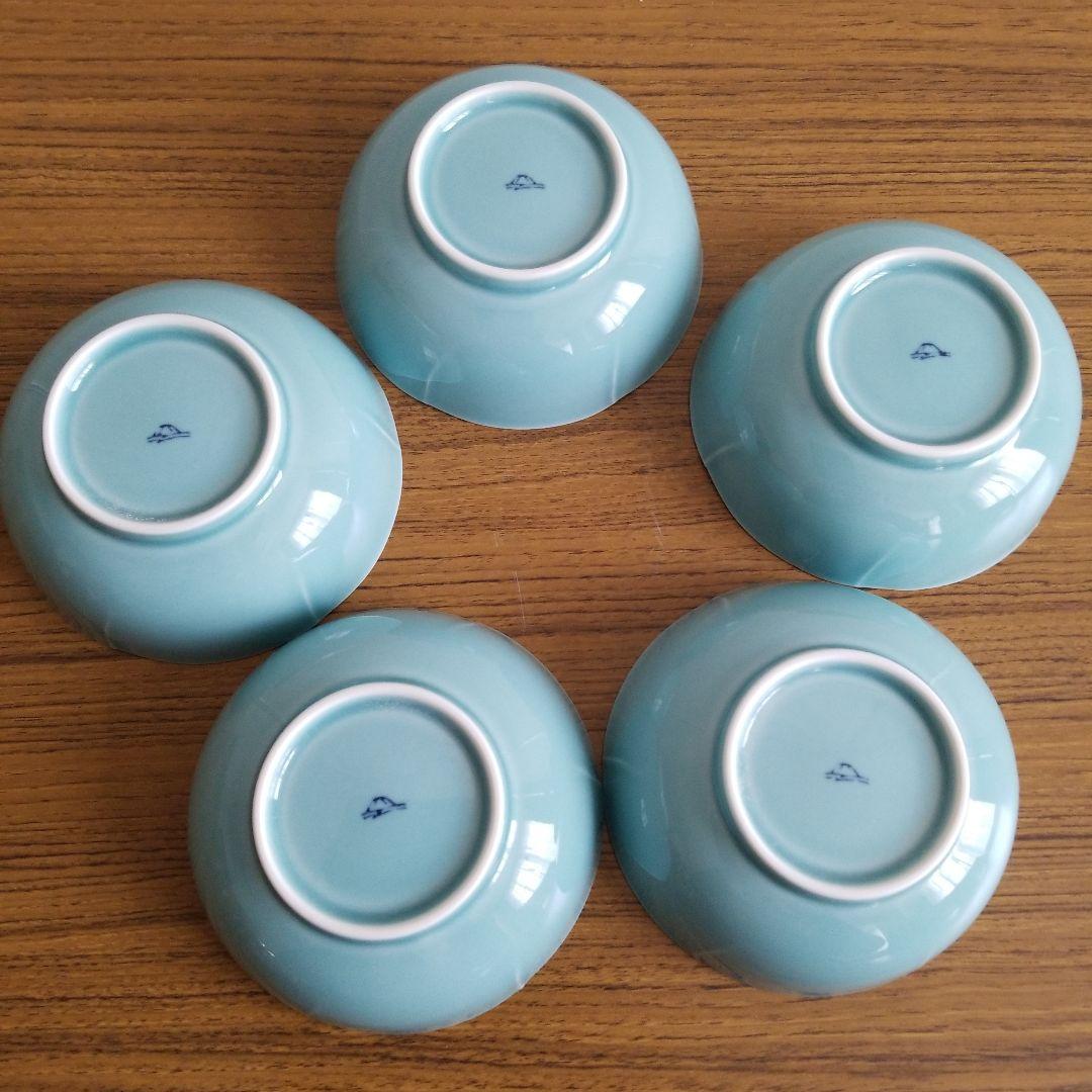 【未使用】◆ 深川製磁 ◆　青磁小鉢揃