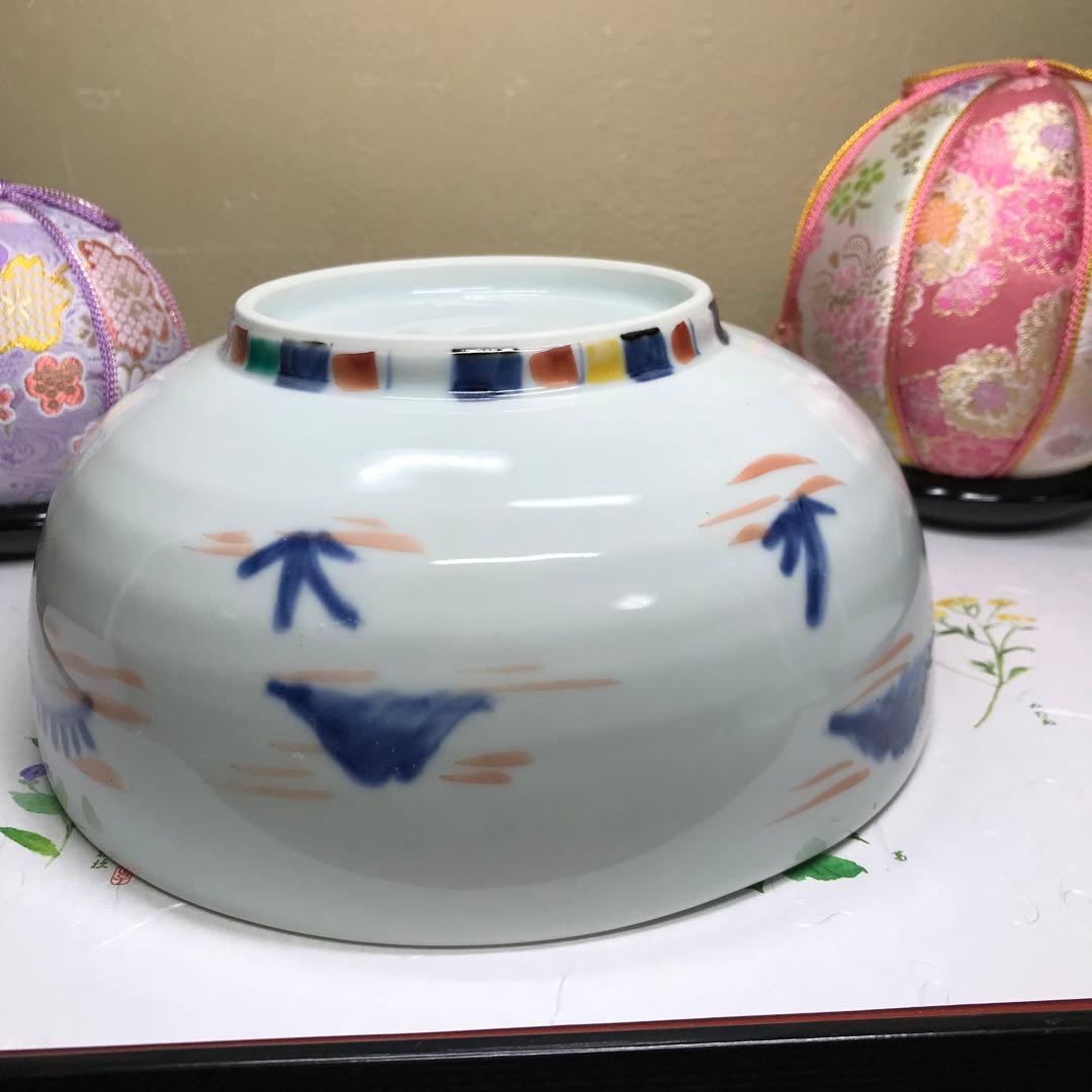 福珠窯　うさぎの染錦の鉢　1客