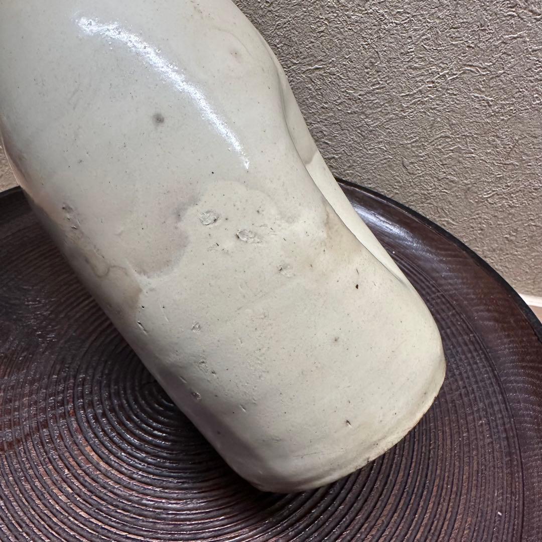 白丹波　丹波焼き　徳利　大徳利　骨董　酒器 お預け徳利