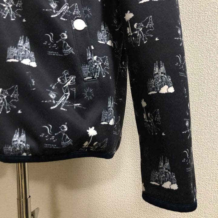 キャロウェイ ダブルジップ ジャケット 裏起毛 ブラック 総柄 Mサイズ