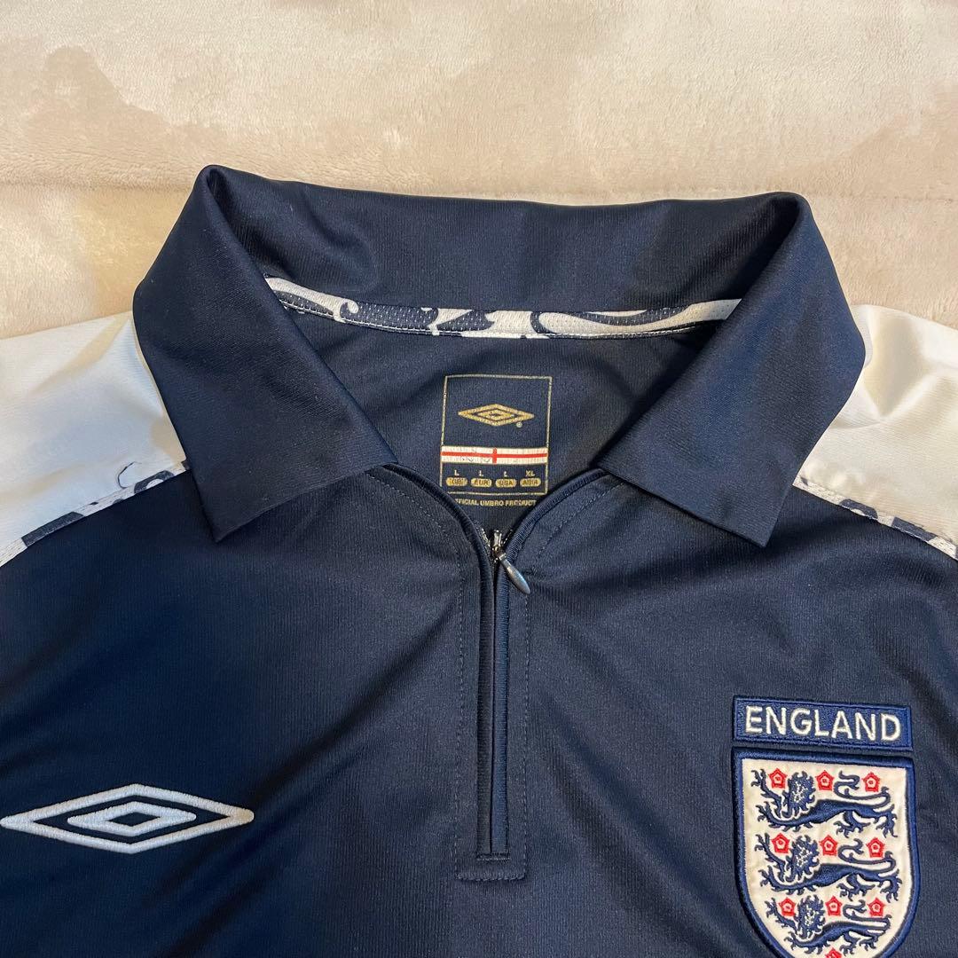 Umbro イングランド代表 ポロシャツ ハーフジップ サッカー 00s