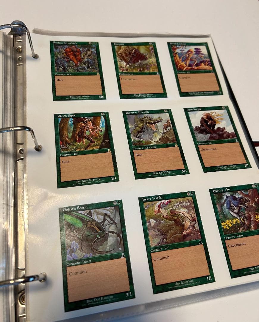 MTG ウルザズデスティニー バインダー 全チェックリストカード付き