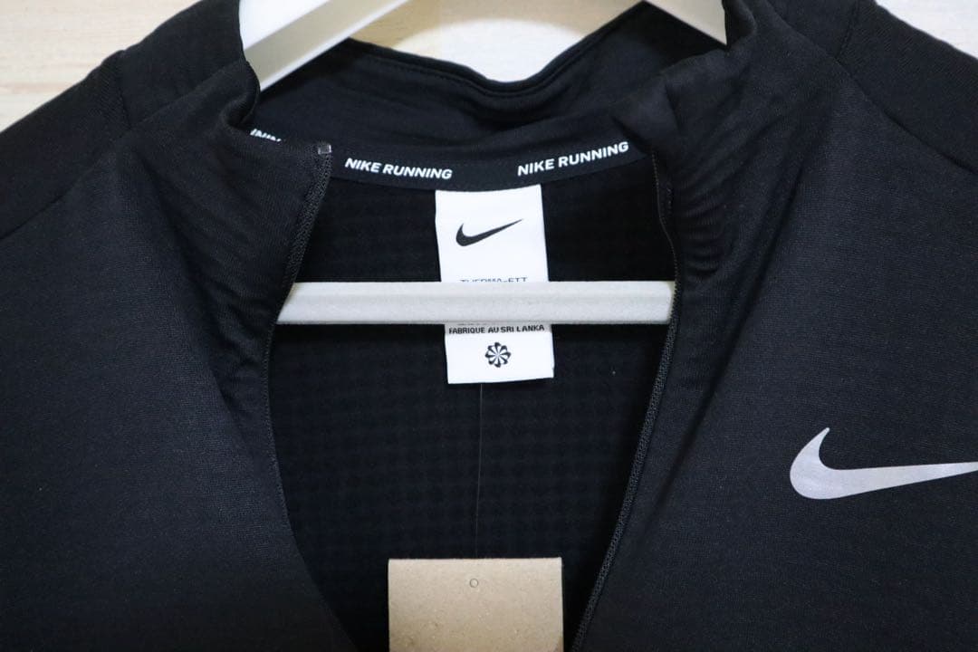 Lサイズ　NIKE ナイキ　エレメント ランニング ハーフジップ 長袖シャツ　黒