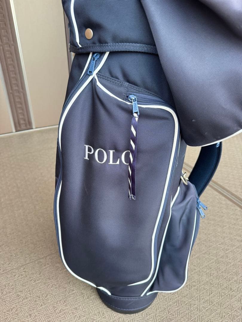 POLO ゴルフバッグ ネイビー ストライプ
