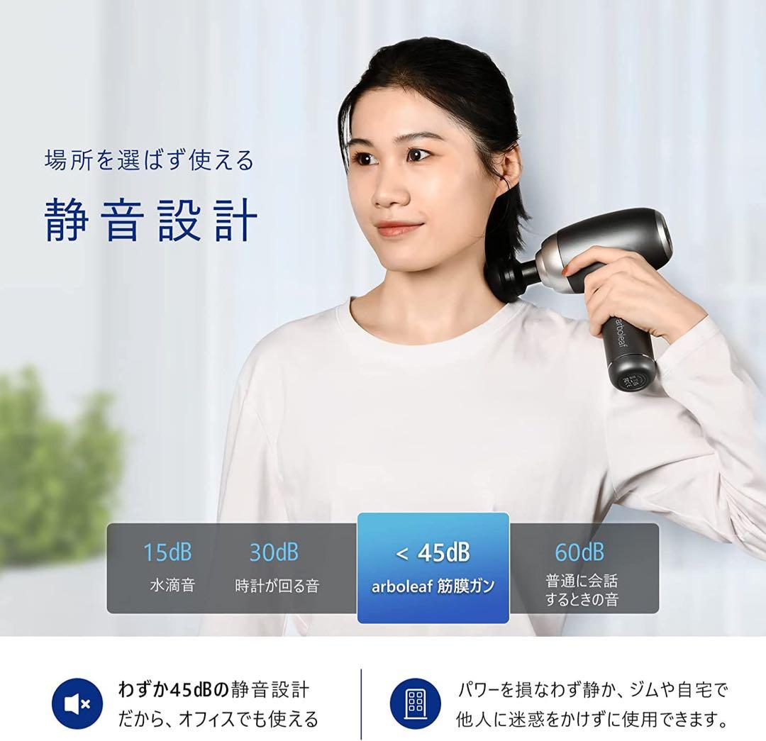 【最新】★筋膜リリースガン ハンディガン 最速3200回/分 トータルボディケア