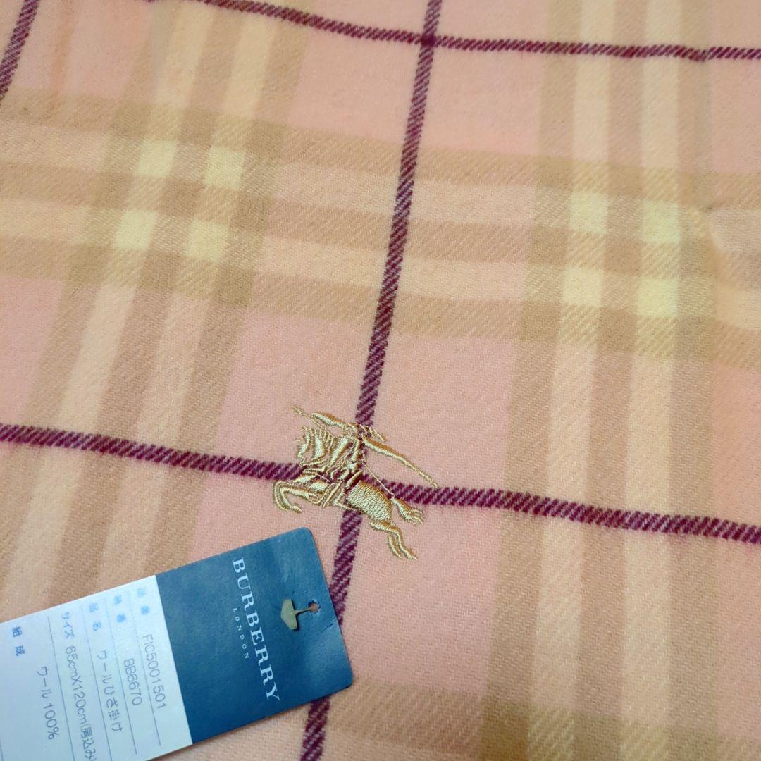 新品未使用 BURBERRY バーバリー ウールチェックブランケット