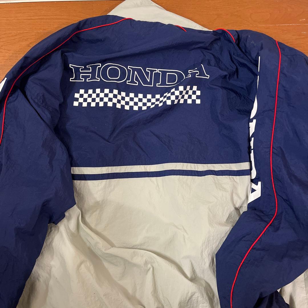HONDA HRC ウィンドブレーカー ネイビー/グレー　サイズL