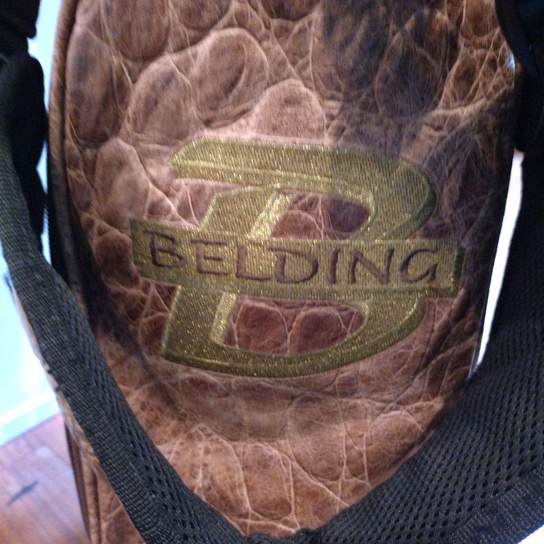 BELDING レザー キャディバッグ スタンド付き 本革 ヴィンテージ