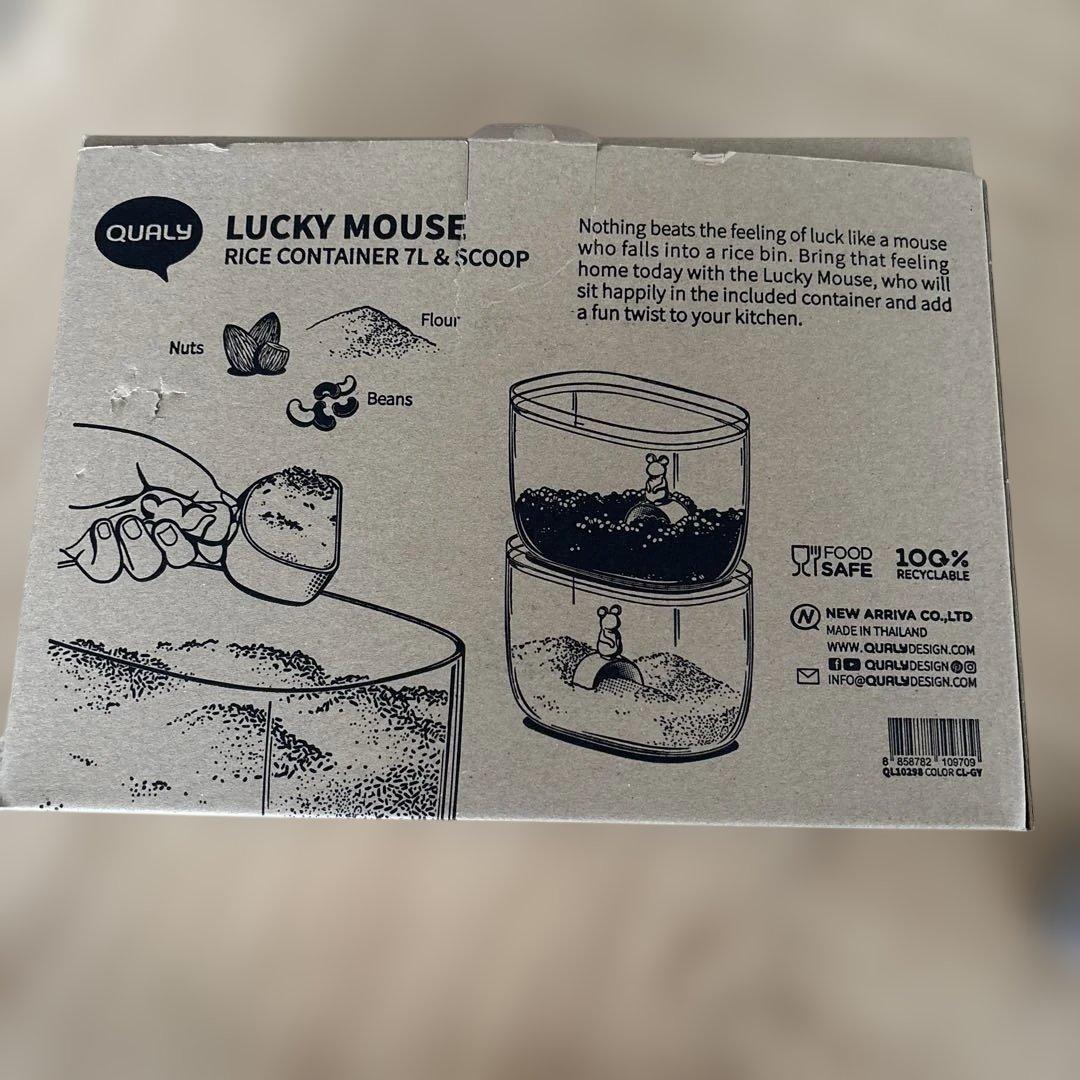 クオリー 米 お米 保存 容器 [LUCKY MOUSE 7L]