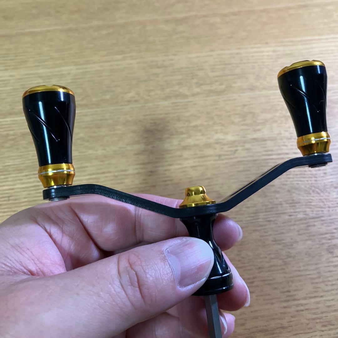美品　ダイワ　6角軸用　ゴメクサス100mm ダブルハンドル　スタンド　セット①