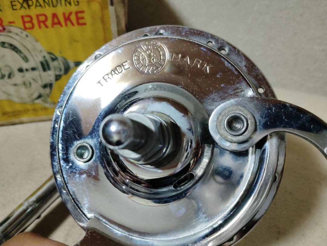 稀少 新品 ハブブレーキセット 前後グリスニップル付き 1958年製 軽快車用