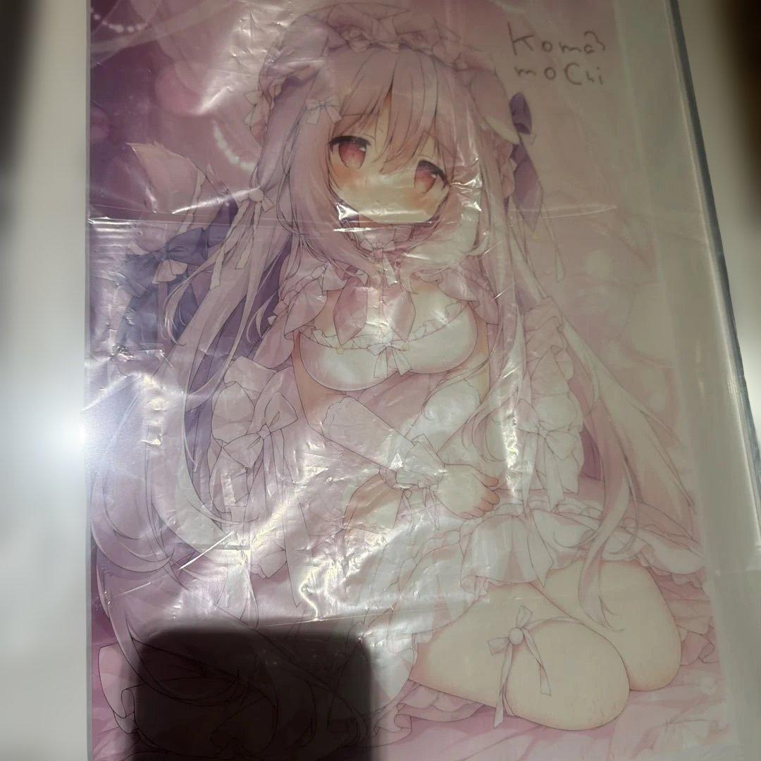 桃豆こまもち　直筆サイン　複製原画　版画　fanbox しらたま　かまわを