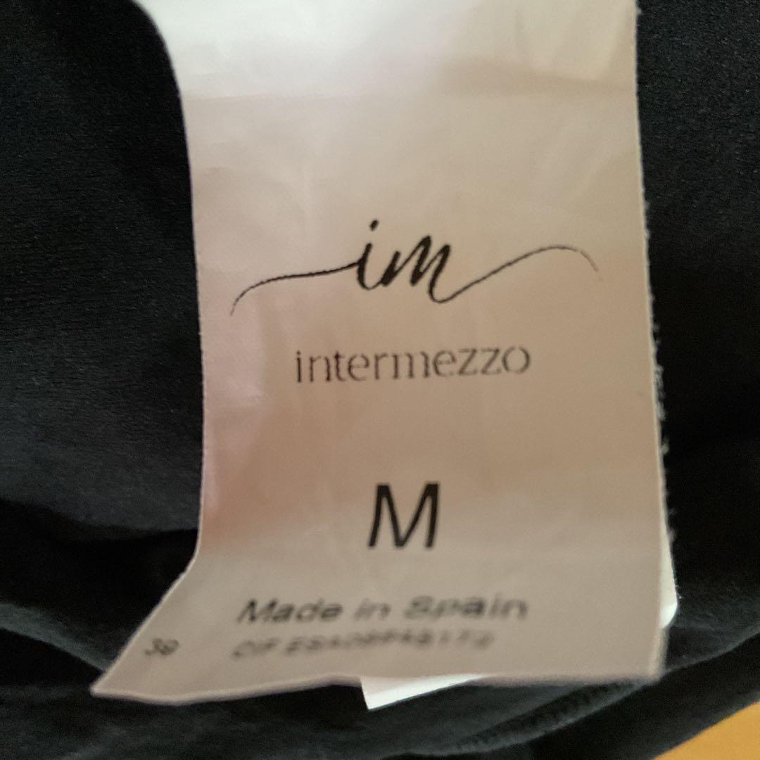 Intermezzo黒レースバック レオタード