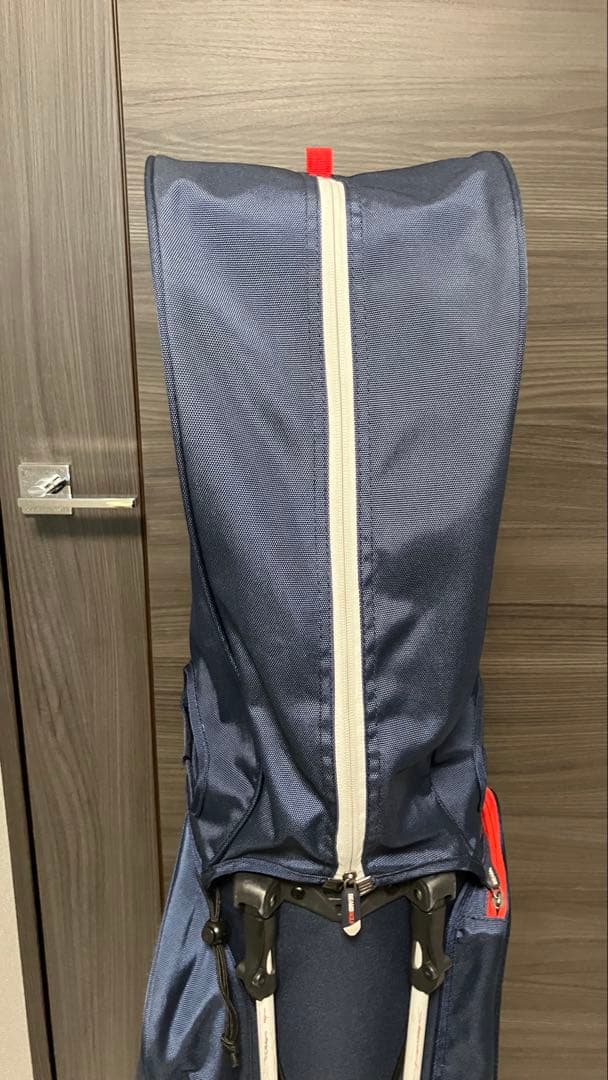 ★値下げします　BEAMS GOLF キャディバッグ ネイビー/レッド★
