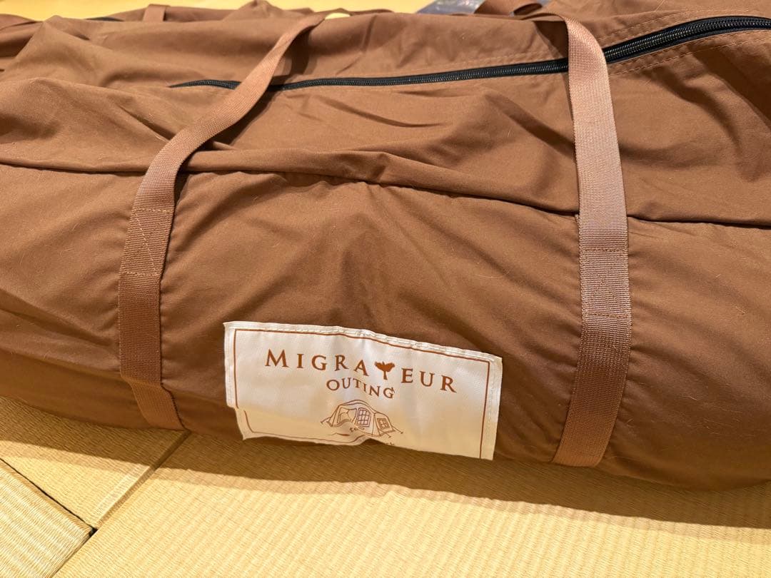 【新品未使用】グランドシート付き⭐︎ミグラテールテント⭐︎レースカーテン3枚付き