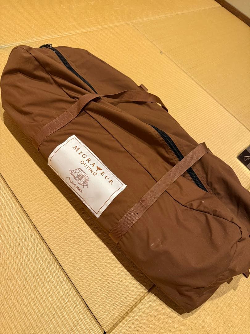 【新品未使用】グランドシート付き⭐︎ミグラテールテント⭐︎レースカーテン3枚付き