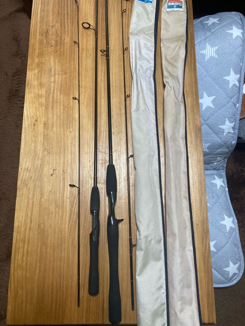オールドDaiwa クロスカーボ　バスロッド　2本セット　used