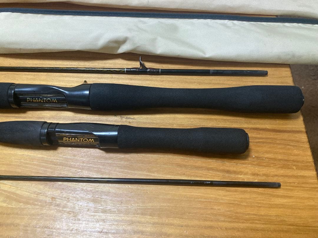 オールドDaiwa クロスカーボ　バスロッド　2本セット　used