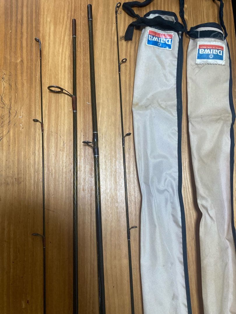 オールドDaiwa クロスカーボ　バスロッド　2本セット　used