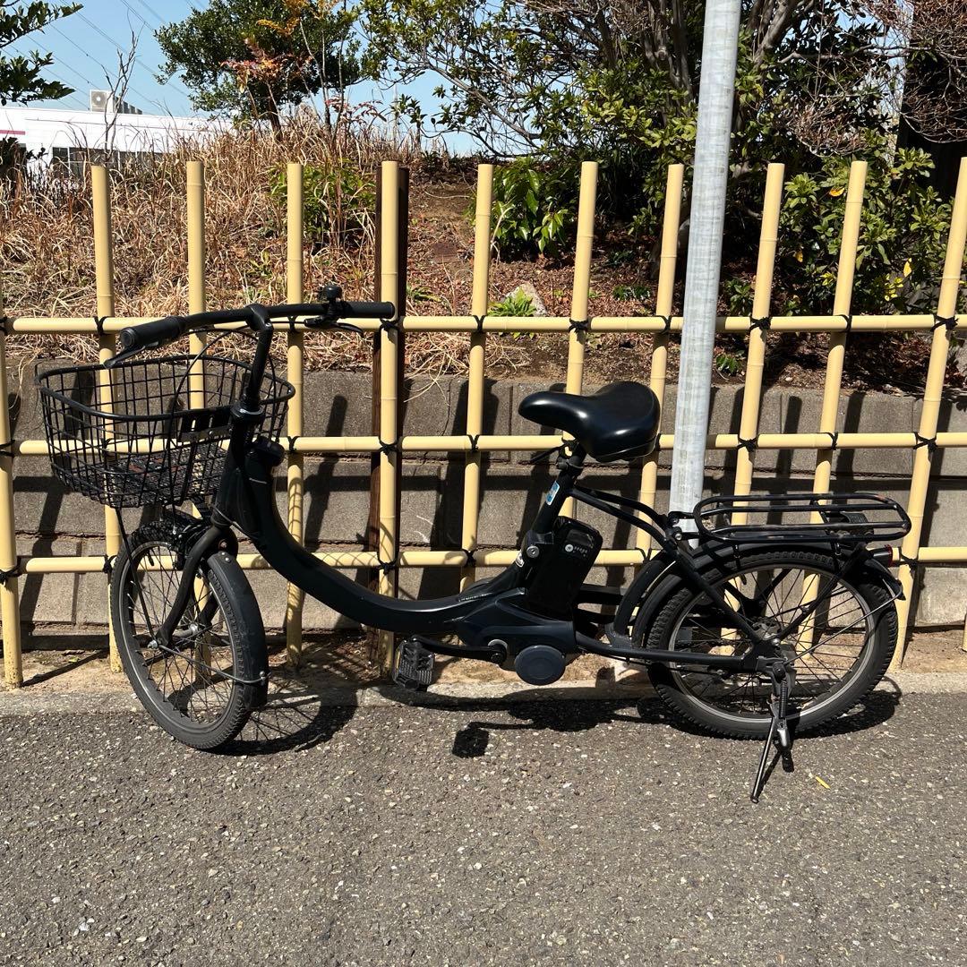 パナソニック電動アシスト自転車 ブラック バスケット付き