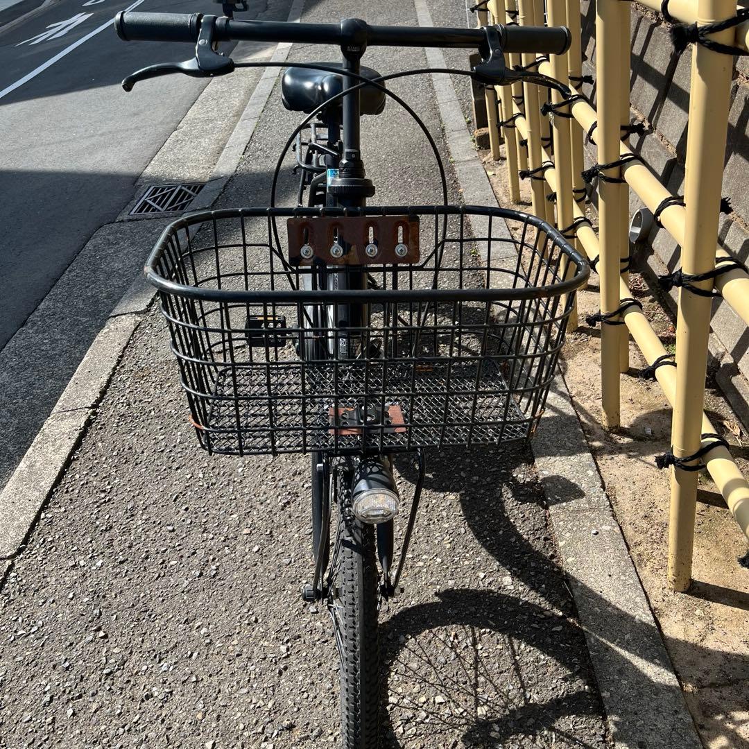 パナソニック電動アシスト自転車 ブラック バスケット付き