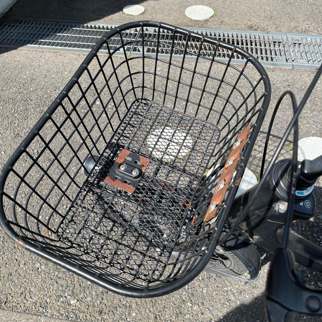 パナソニック電動アシスト自転車 ブラック バスケット付き