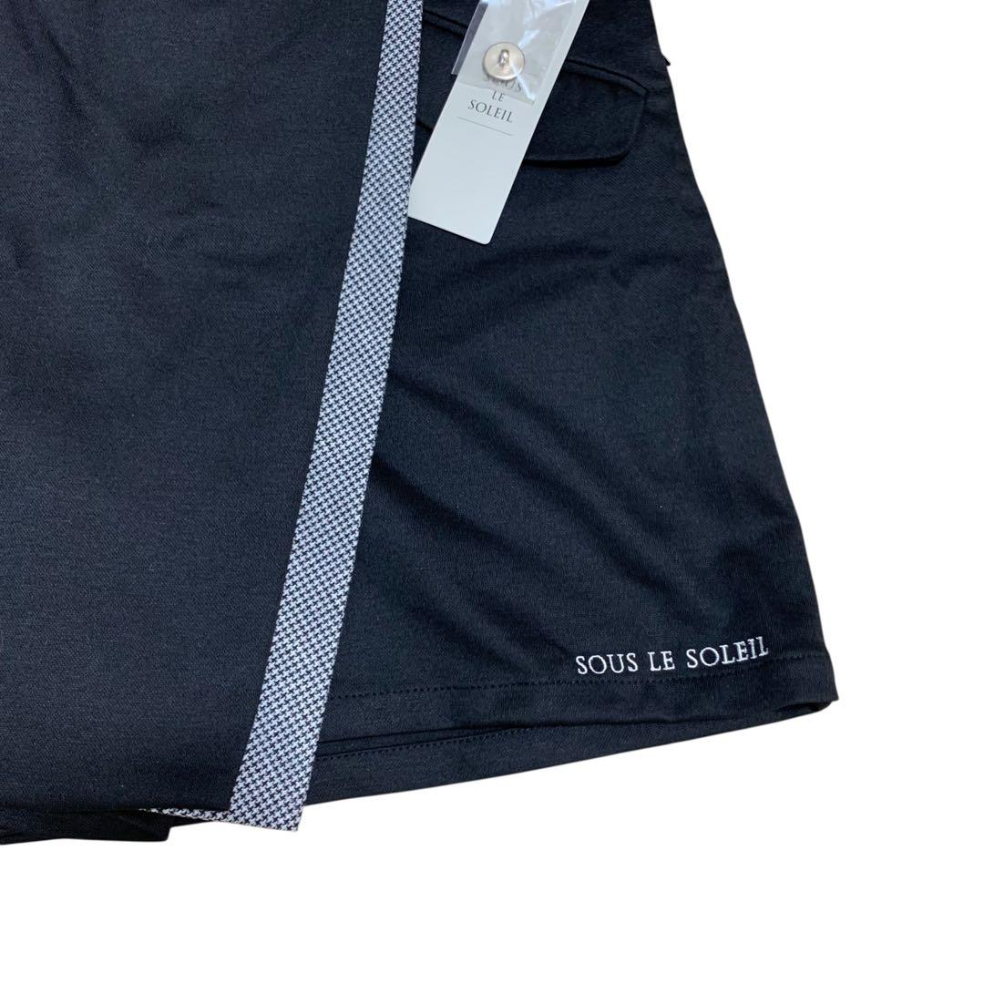 【新品未使用】SOUS LE SOLEIL キュロット M 黒 ゴルフウェア