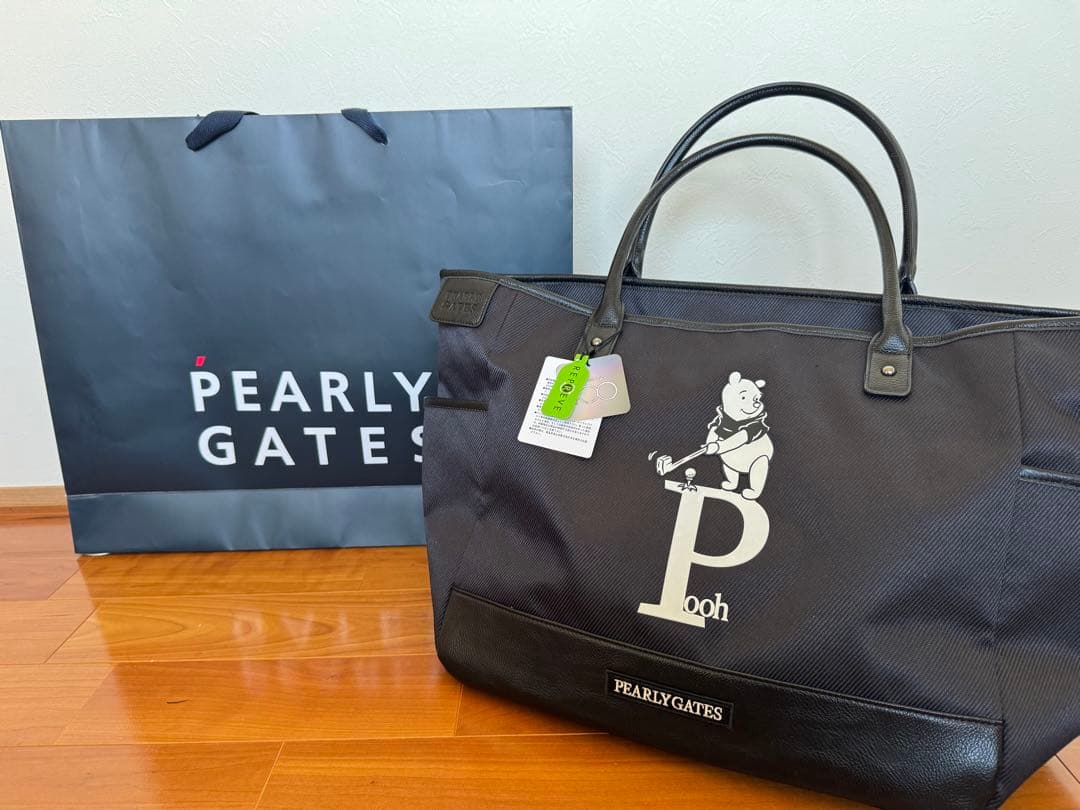 新品PEARLY GATESパーリーゲイツ プーさんロッカーバッグ、トートバッグ