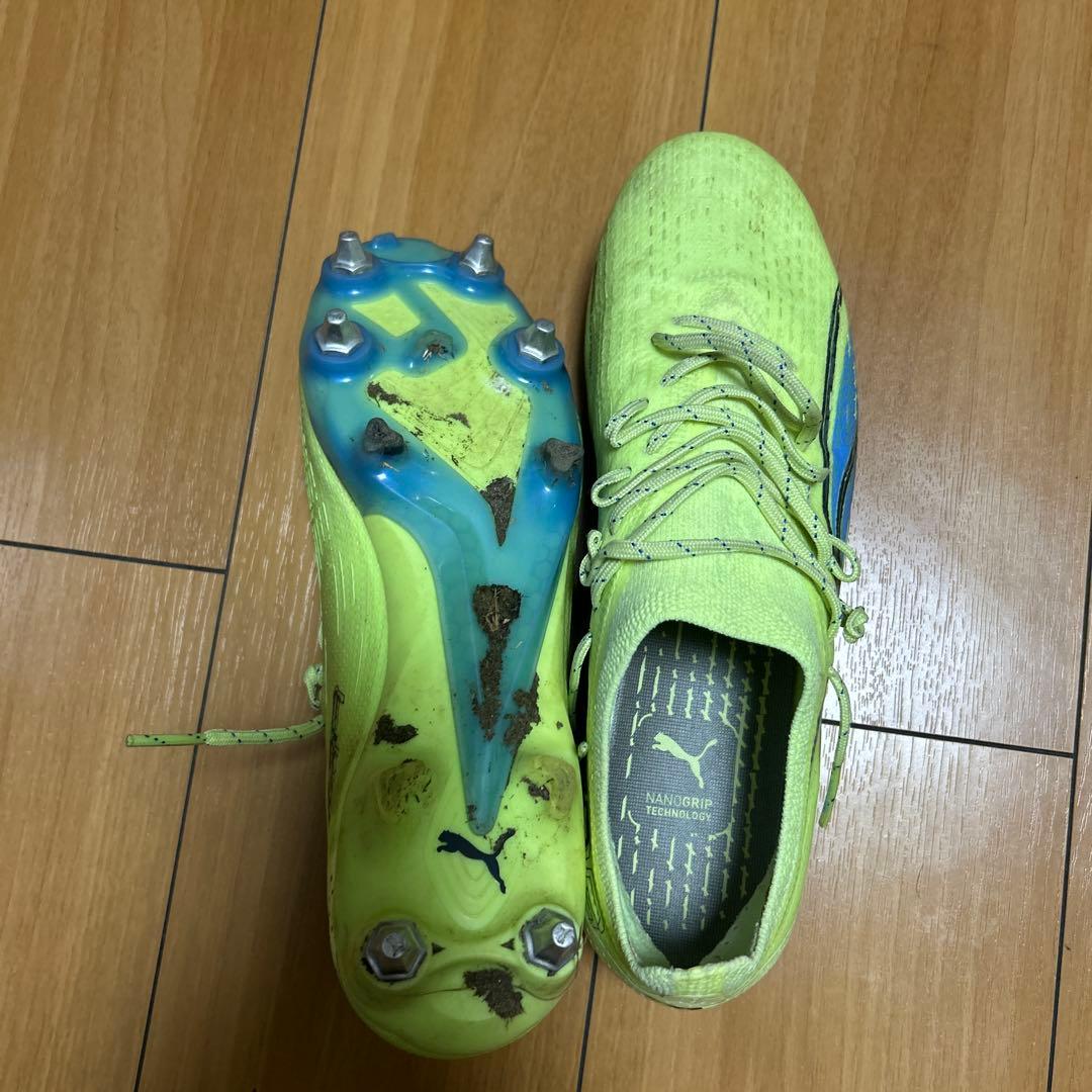 PUMA サッカーシューズ イエロー スパイク【天然芝用⠀】26.5cm