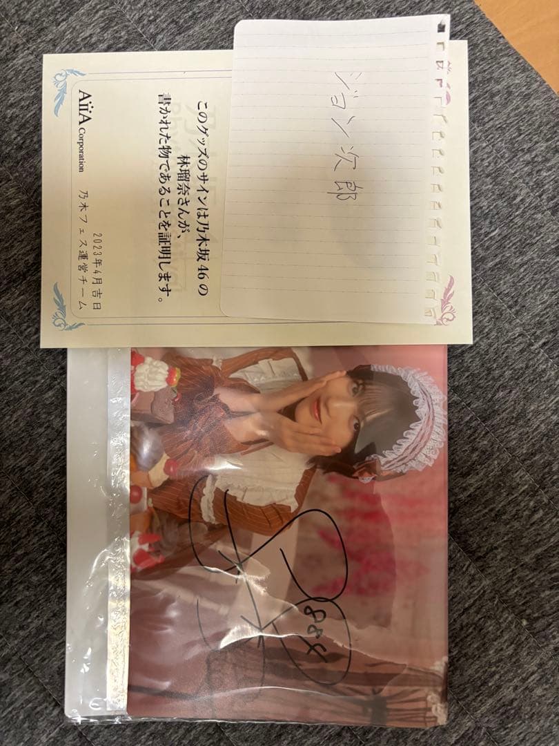 林瑠奈 直筆サイン入り生写真ファイル