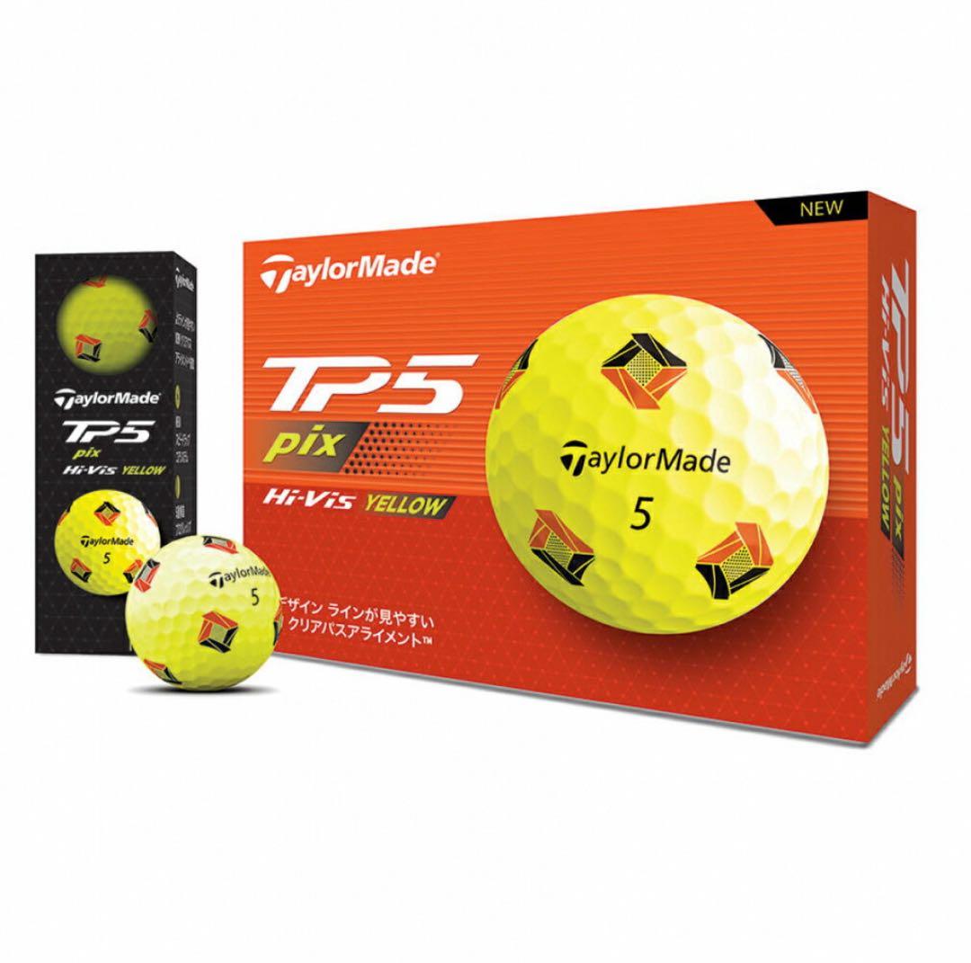TaylorMade TP5 pix Hi-Vis Yellow 3ダースセット