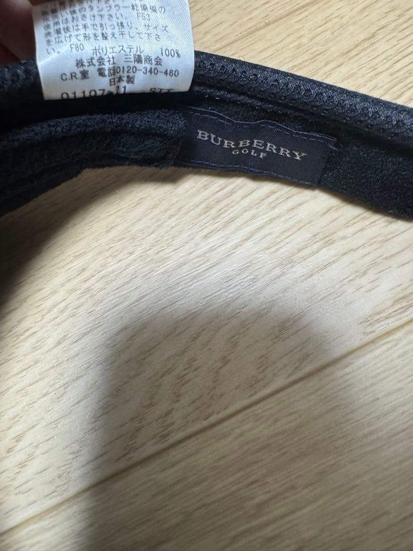 BURBERRY GOLF メッシュサンバイザー