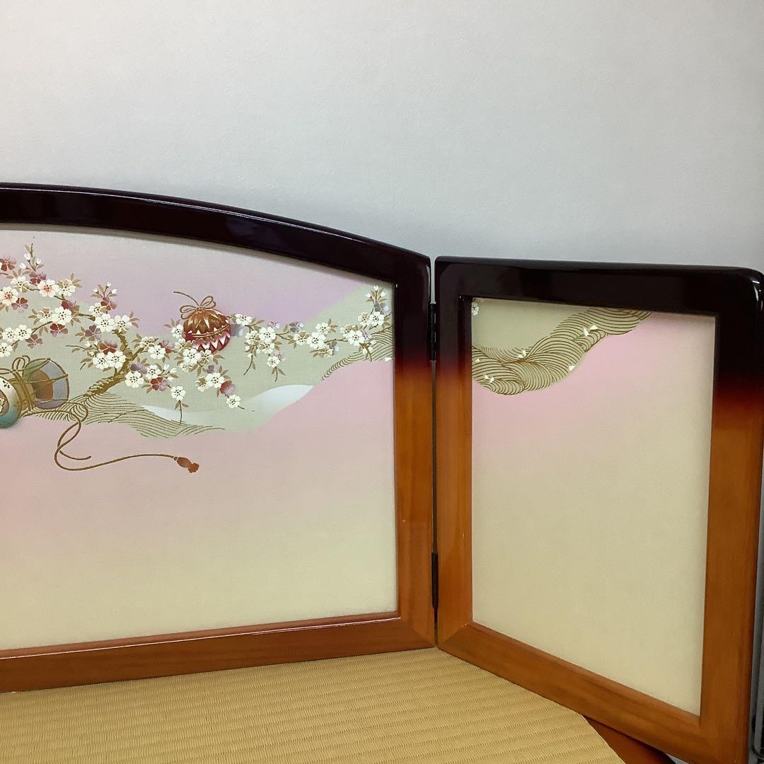 三段飾り　段板セット　茶ぼかし　御所桜　90巾