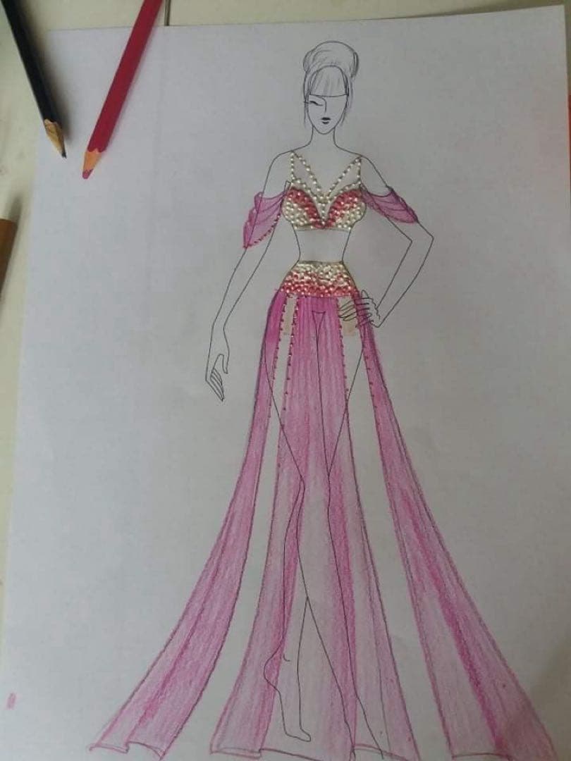 【貴重】入手困難isadora designベリーダンスコスチューム衣装♡ピンク