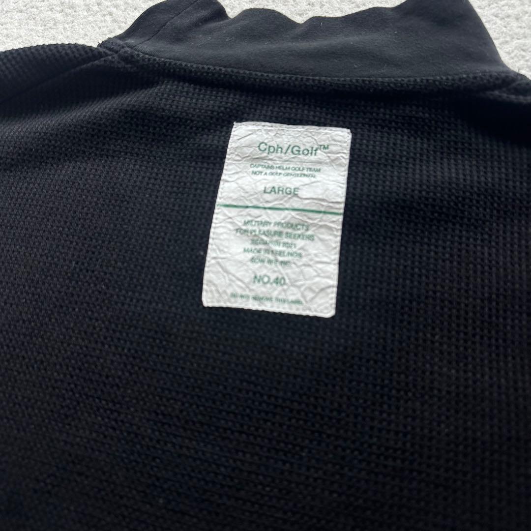 Cph/Golf キャプテンズヘルム ゴルフ ロゴ モックネック
