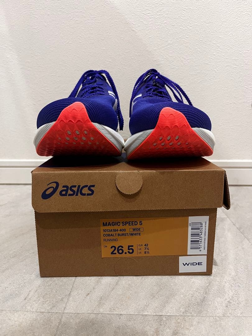 ASICS MAGIC SPEED 5 26.5cm WIDE コバルト