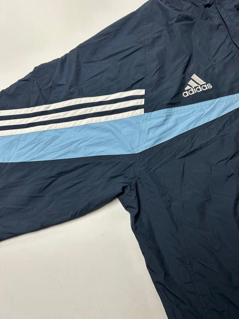 adidas レアル・マドリード　ハーフジップ　サッカーウェア　ネイビー　XO
