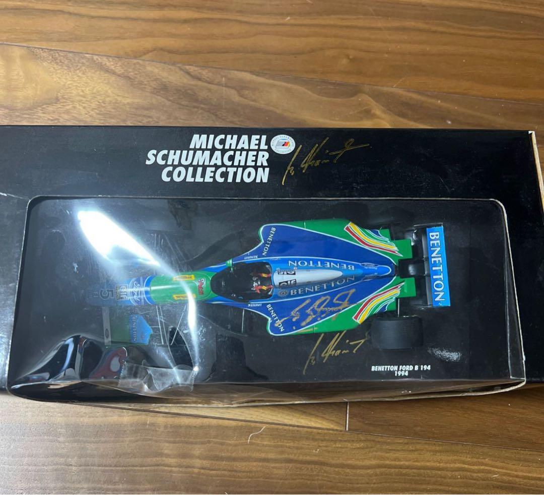 BENETTON B194 シューマッハ　直筆サイン　1/18 ミニチャンプス