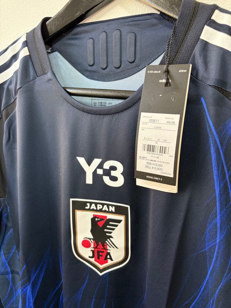 【XL】新品タグ付き 日本代表 オーセンティック 長袖 ユニフォーム y3