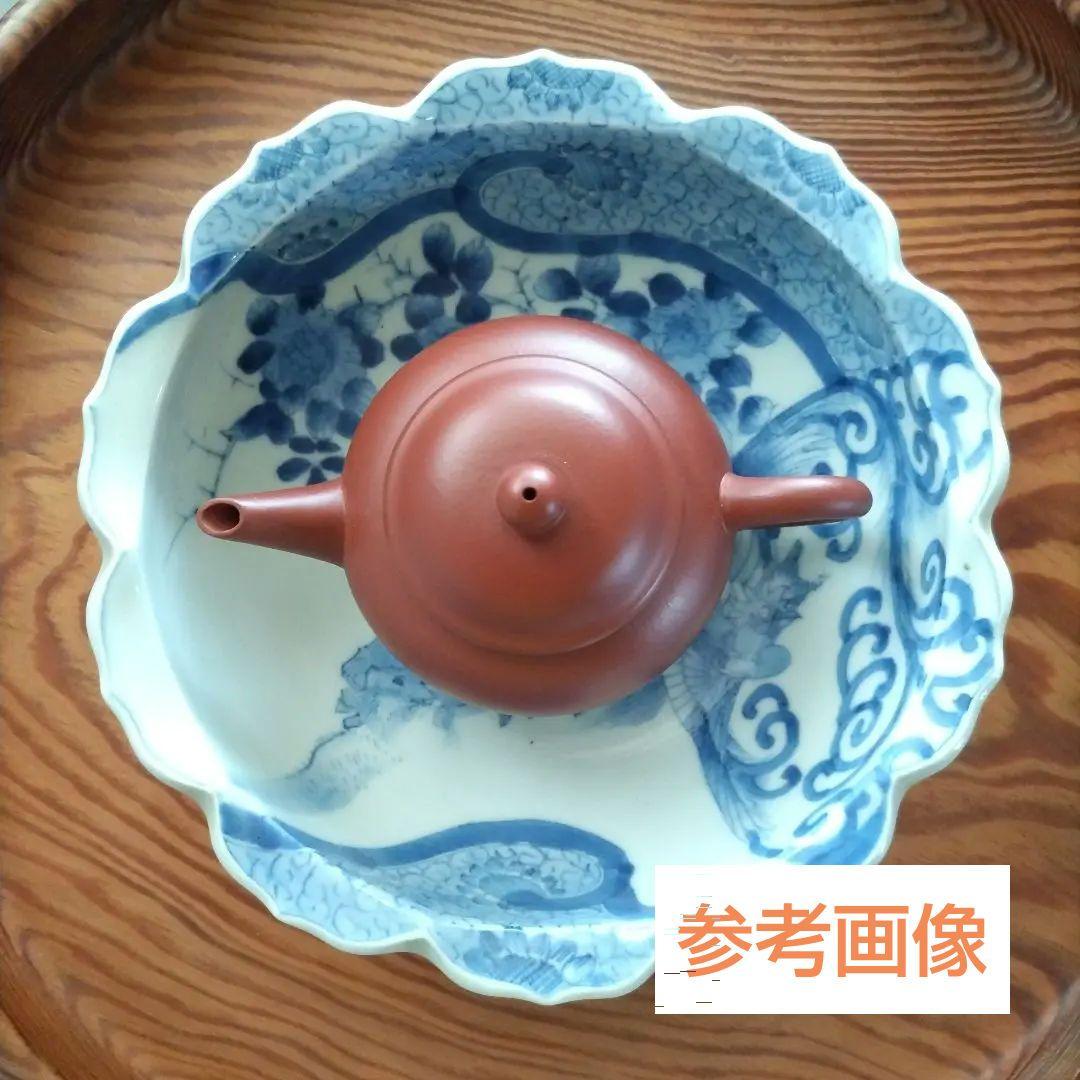 ★ 図変わり 洋犬 鉢 鳳凰 江戸期 染付 古伊万里 上手 アンティーク 茶盤